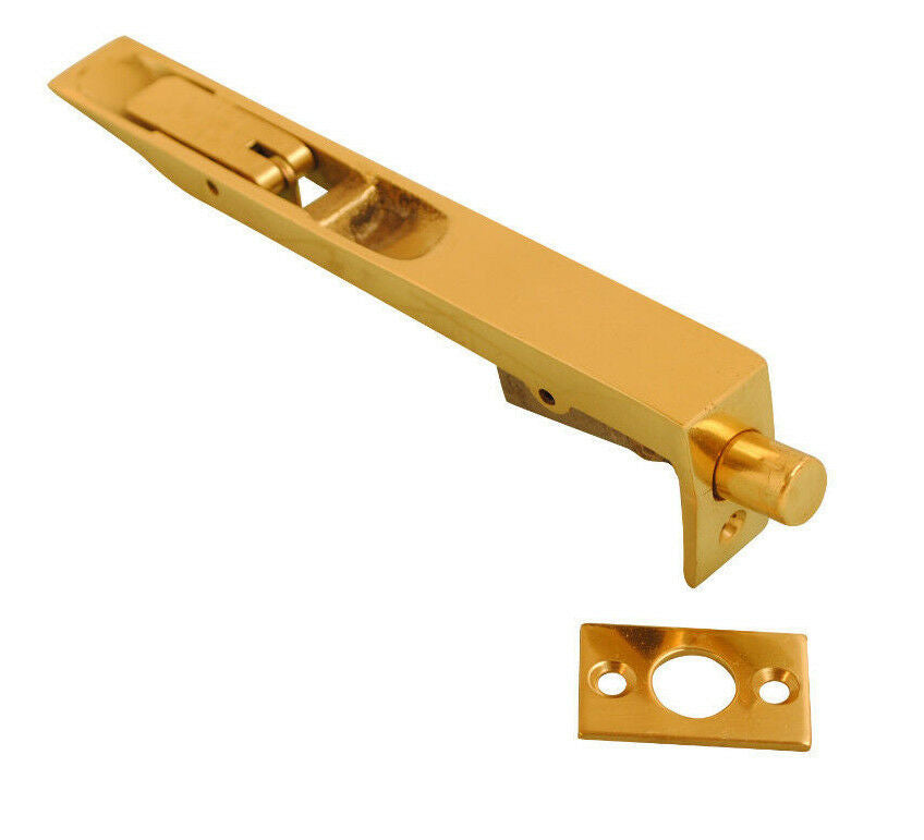 BRASS FLUSH BOLTS Solid Brass Door Bolts 150mm 6'' Gold 
